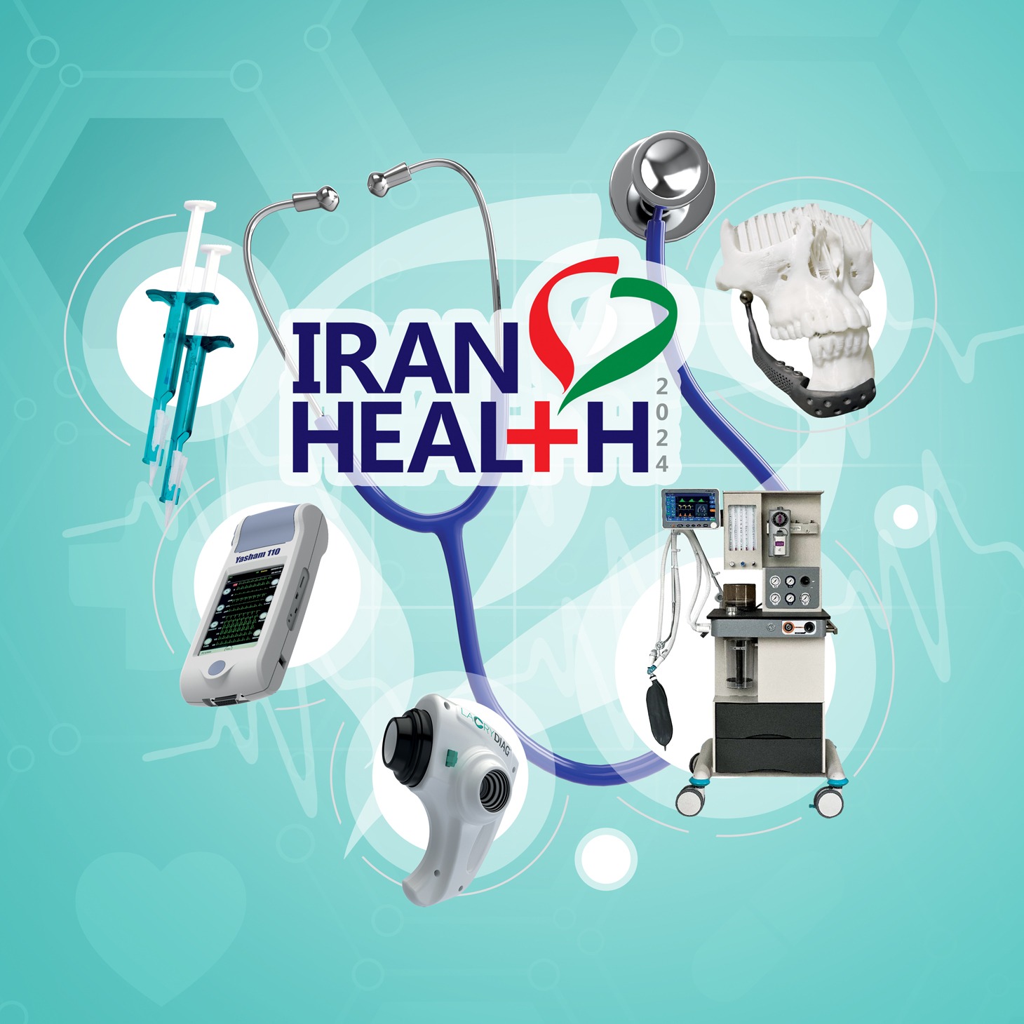 iranhealth2024 logo 2 - The 25th International Health Exhibition 2024 in Iran/Tehran